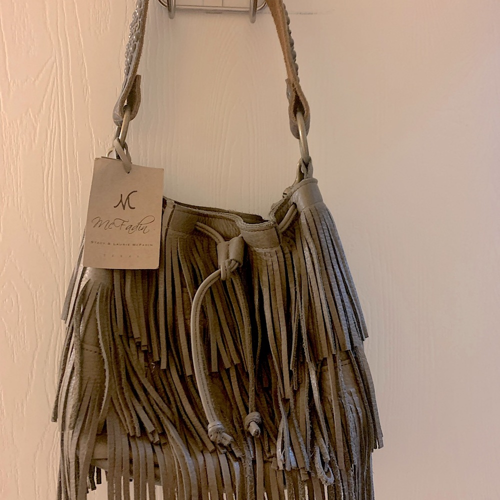 *NEW never used. McFadin handmade leather purse.  Made in Texas.